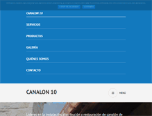 Tablet Screenshot of canalon10.com